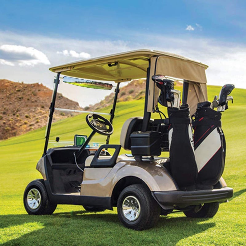 WLOOD مرآة الرؤية الخلفية لعربة الجولف WLOOD مقاس 16.5 بوصة عريضة للغاية تناسب EZGO و Yamaha و Club Car - Image 5